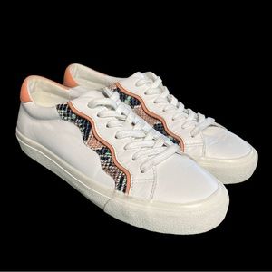 Madewell 2021 Sidewalk MWL MC693 Wave Snakeskin Leather‎  Sneakers W 8.5 / M 7